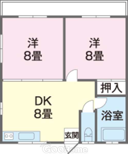 ビクターアパート 沖縄市山内の賃貸アパート マンション バス トイレ別 2階以上 エアコン ２dk 5万円 沖縄の賃貸情報 グーホーム No 631 4