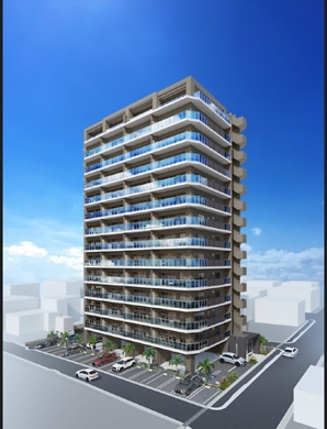 新築分譲マンション 沖縄市上地にあるミルコマンション上地シー＆ベースビューの外観イメージ